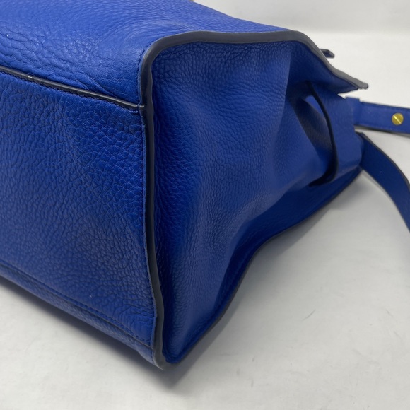 Tory Burch Gemini Link Leather Tote Dahlia Blue🖤 - Picture 14 of 15